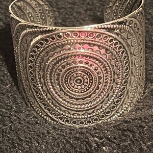 Intricate Silver Cuff Bracelet